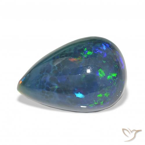 9.45ct Multicolorido Opala negra, Formato de pêra, Opaco