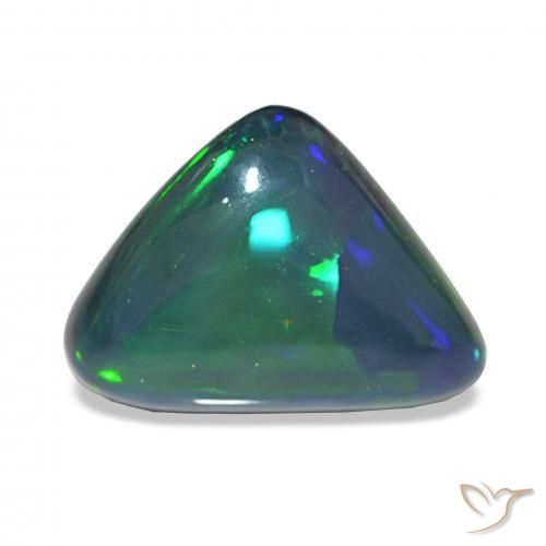 6.92ct Multicolorido Opala negra, Trilhão, Opaco