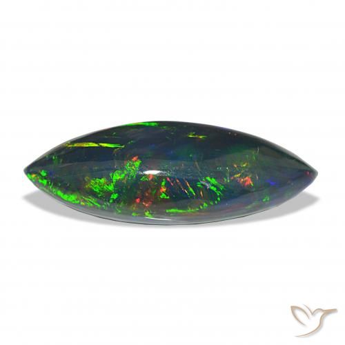 11.33ct Multicolorido Opala negra Pedras Preciosas, Marquesa, Opaco