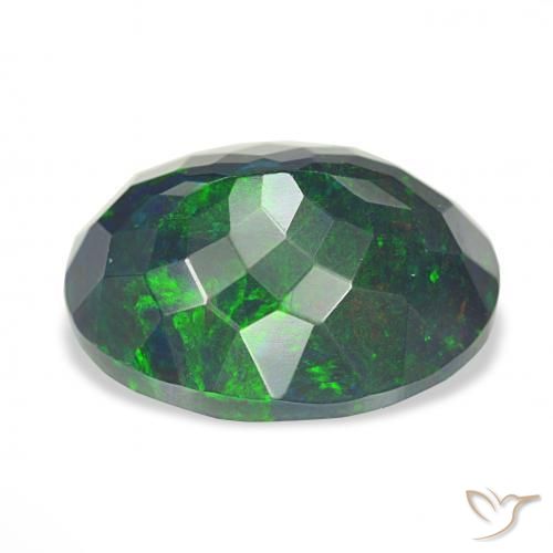 Opala negra Multicolorido Natural 5.15ct, oval, Opaco