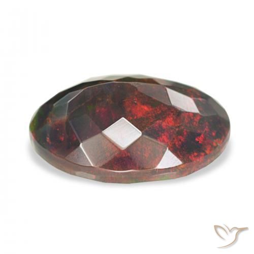 Opala negra Multicolorido Natural 2.66ct, oval, Opaco