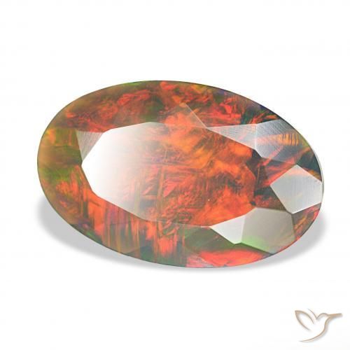 Opala negra Multicolorido Natural 2.75ct, oval, Opaco