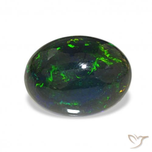 2.61ct Multicolorido Opala negra, oval, Opaco
