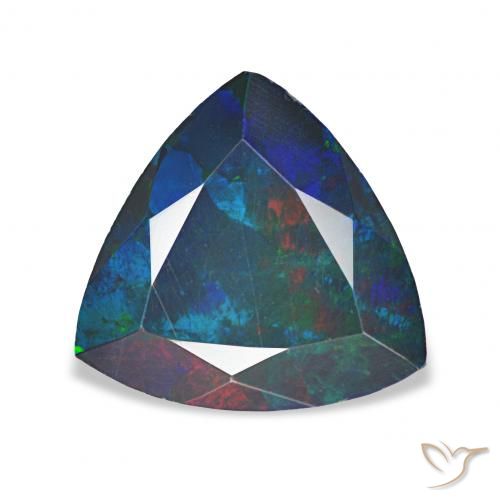 1.16ct Multicolorido Opala negra, Trilhão, Opaco