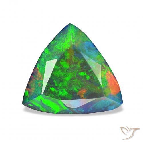1.40ct Multicolorido Opala negra, Trilhão, Opaco