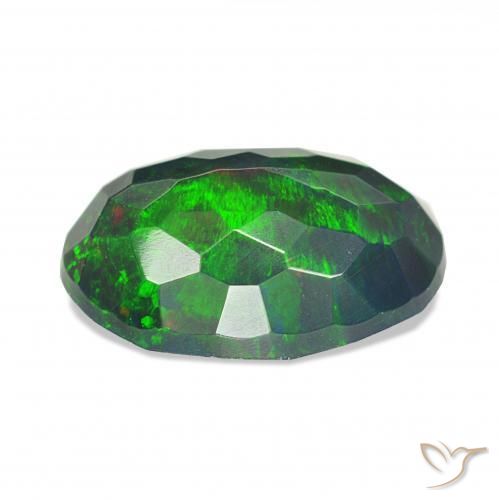Opala negra Multicolorido Natural 1.99ct, oval, Opaco