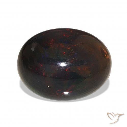 Opala negra Multicolorido Natural 5.11ct, oval, Opaco