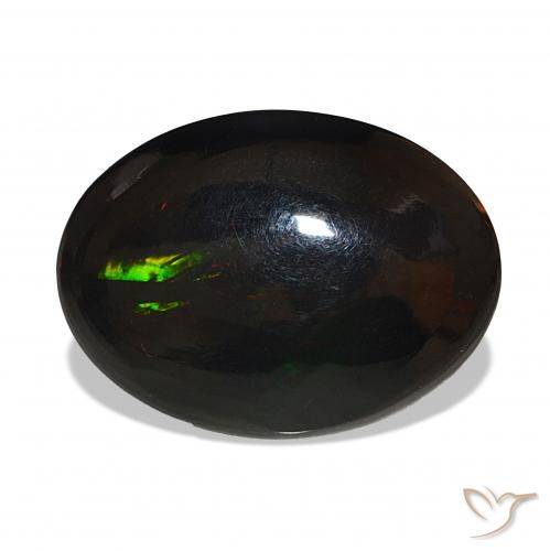 Opala negra Multicolorido Natural 8.91ct, oval, Opaco