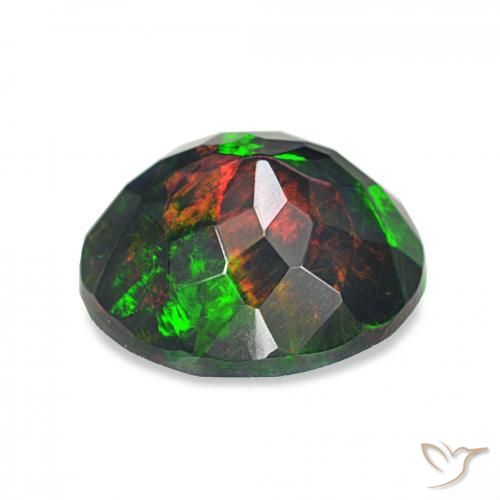 Opala negra Multicolorido Natural 1.71ct, oval, Opaco