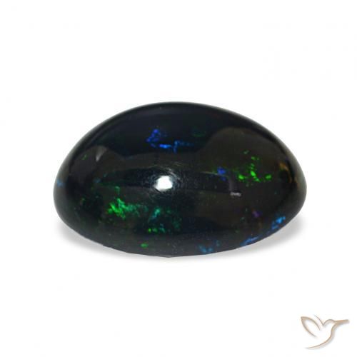 Opala negra Multicolorido Natural 2.44ct, oval, Opaco