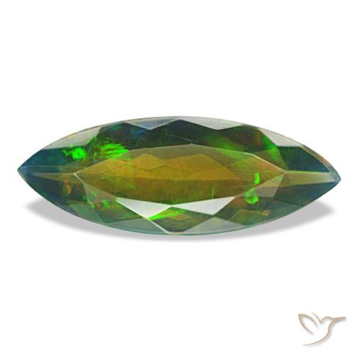 2.28ct multicolorido opala negra, marquise, translúcido