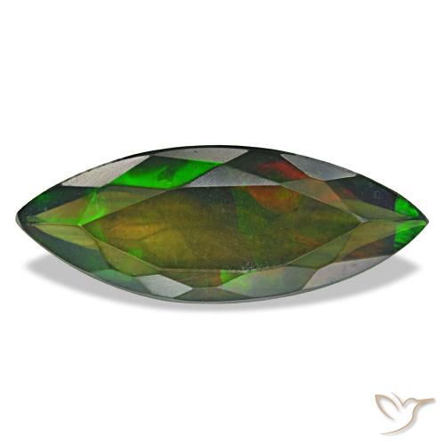 2.60ct multicolorido opala negra, marquise, translúcido
