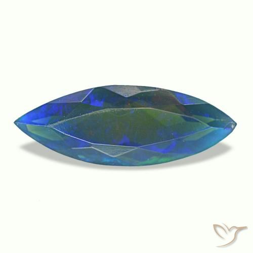 1.12ct multicolorido opala negra, marquise, translúcido