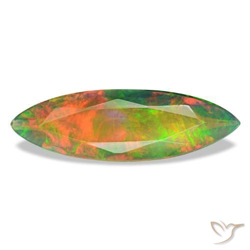 1.79ct multicolorido opala negra, marquise, translúcido