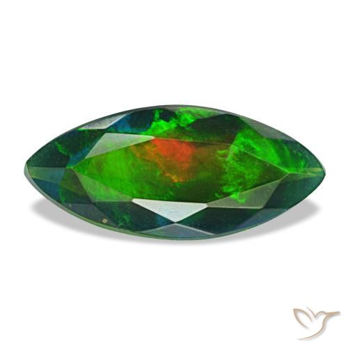1.86ct multicolorido opala negra, marquise, opaco