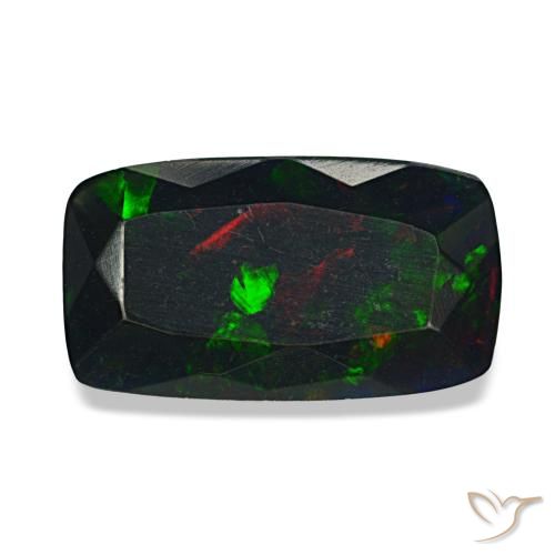 1.58ct multicolorido opala negra, almofada, opaco