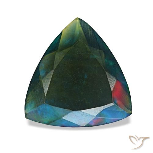 1.56ct multicolorido opala negra, trillion, translúcido