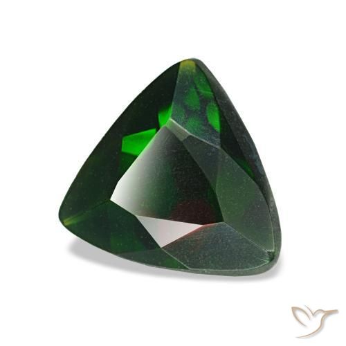 Opala negra multicolorido natural 1,06ct, trillion, opaco