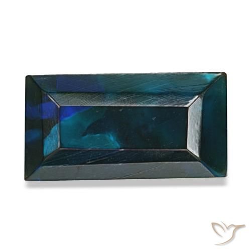 2.54ct multicolorido opala negra, baguete, opaco