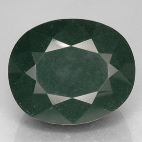 Pedra de sangue verde natural 102,65ct, corte oval, opaco