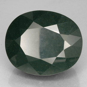 Pedra de sangue verde natural 102,65ct, corte oval, opaco