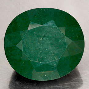 Pedra de sangue verde natural 90,45ct, corte oval, opaco