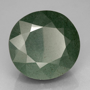 Pedra de Sangue Verde Natural 105.95ct, Corte Redondo, Opaco
