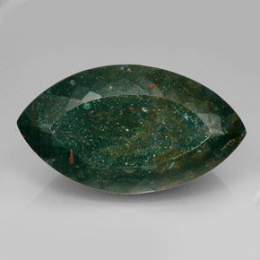 Pedra de sangue verde natural 469,00ct, marquise, opaco