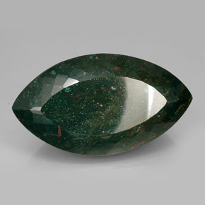 Pedra de sangue verde natural 469,00ct, marquise, opaco