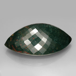 Pedra de sangue verde natural 469,00ct, marquise, opaco