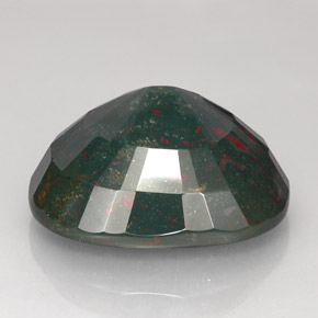 Pedra de sangue verde natural 73,05ct, almofada cortada, opaco