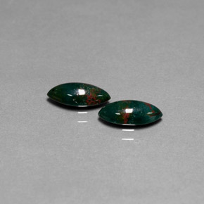 Pedras preciosas de pedra de sangue verde natural de  ct, marquise, opaco