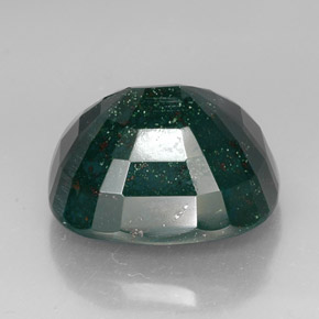 Pedra de sangue verde natural 41,61ct, almofada cortada, opaco