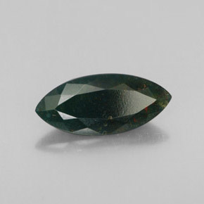 Pedra de sangue verde natural 2,09ct, marquise, opaco