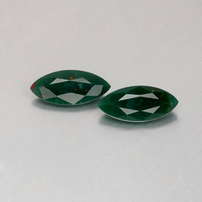 Pedras preciosas de pedra de sangue verde natural de  ct, marquise, opaco