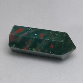 Pedra de sangue verde natural 17,51ct, forma extravagante, opaco