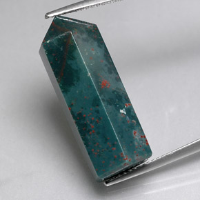 Pedra de sangue verde natural 20,34ct, forma extravagante, opaco