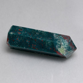 Pedra de sangue verde natural 13,22ct, forma extravagante, opaco