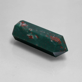 Pedra de sangue verde natural 22,90ct, forma extravagante, opaco