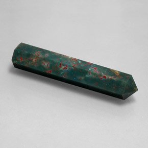 Pedra de sangue verde natural 15,50ct, forma extravagante, opaco