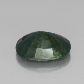 Pedra de sangue verde natural 8,85ct, corte oval, opaco
