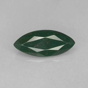Pedra de Sangue verde manchado Natural 2.38ct, Marquesa, Opaco