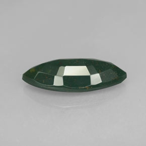 Pedra de Sangue verde manchado Natural 2.38ct, Marquesa, Opaco