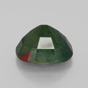Pedra de sangue verde natural 10,00ct, almofada cortada, opaco