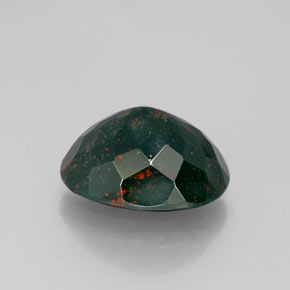 Pedra de Sangue Verde Natural 7.35ct, oval, Opaco