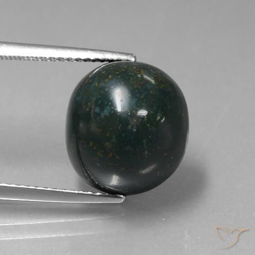 10.23ct Natural Multicolorido Pedra de Sangue, oval, Opaco