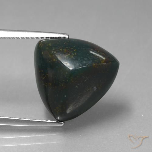 10.08ct Natural Multicolorido Pedra de Sangue, Trilhão, Opaco