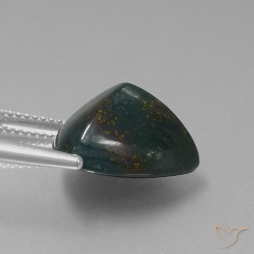 Pedra de Sangue Multicolorido Natural 10.08ct, Trilhão, Opaco