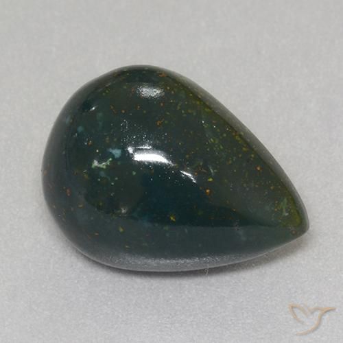 Pedra de Sangue Multicolorido Natural 12.50ct, Formato de pêra, Opaco