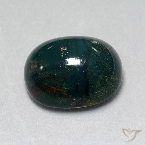 Pedra de Sangue Multicolorido Natural 10.52ct, oval, Opaco